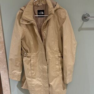 The North Face Beige Hooded Lightweight Parka